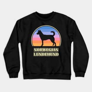 Norwegian Lundehund Vintage Sunset Dog Crewneck Sweatshirt